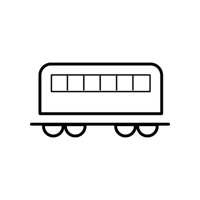客車のアイコンイラストのサンプル画像