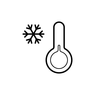 真冬日（温度計）のアイコンイラストのサンプル画像