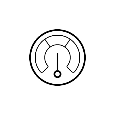 アナログ湿度計のアイコンイラストのサンプル画像