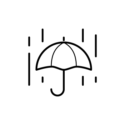 雨の日のアイコンイラストのサンプル画像