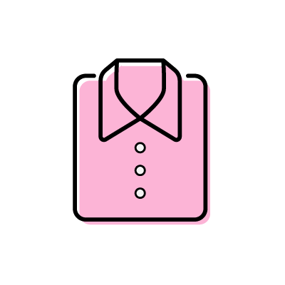 ピンクのワイシャツのアイコンイラスト素材