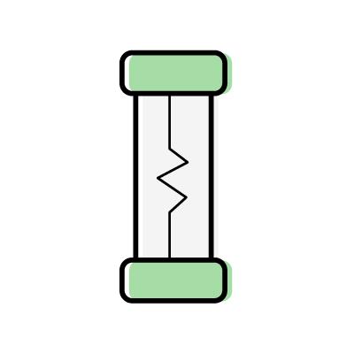 真空放電のアイコンイラスト素材（グリーン）