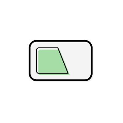緑の交通系ICカードのアイコンイラスト素材