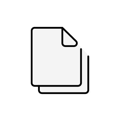 複数のドキュメントファイルのアイコンイラスト素材（ホワイト）