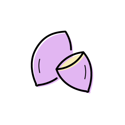 紫色の焼き芋のアイコンイラスト素材